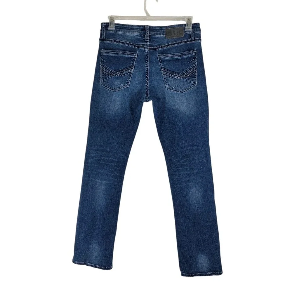 BKE Jake Jeans Mens 32x30 Blue Straight Leg Medium Wash Stretch Denim